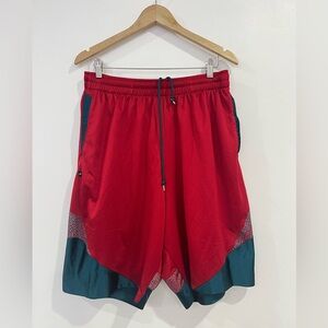 Jordan Dri-Fit Basketball Shorts Red Print Men’s XXL Jumpman Logo